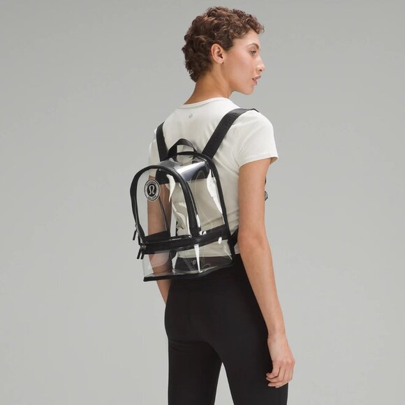 Lululemon Clear Backpack Mini 10L Logo, Black - Picture 2 of 5